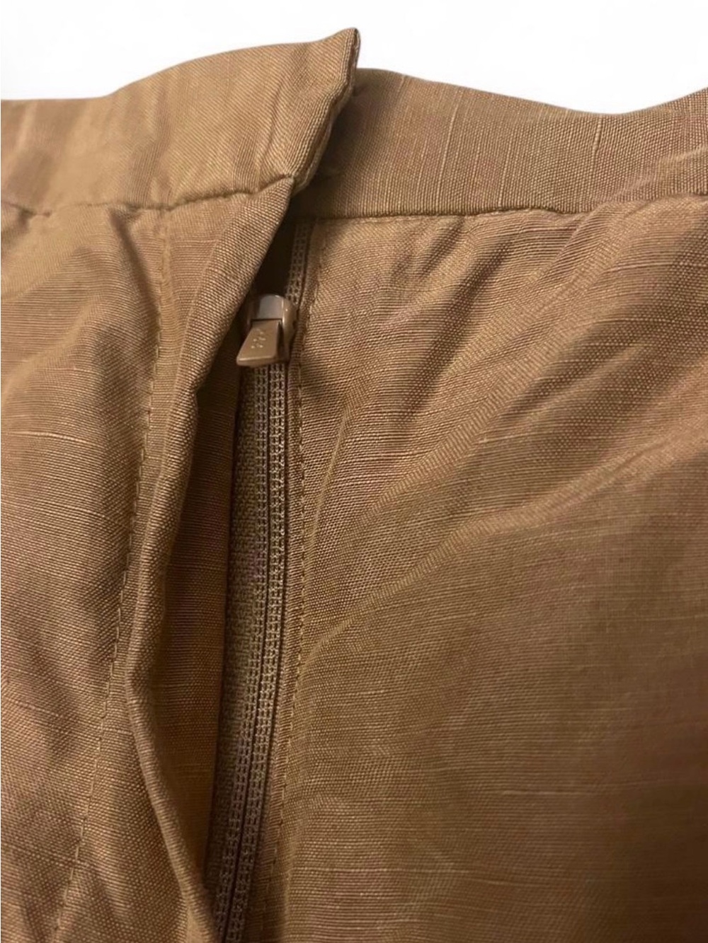 Doncaster Linen and Silk Pants Tan Straight-Leg High Waisted Women’s Size 4 - Picture 8 of 8